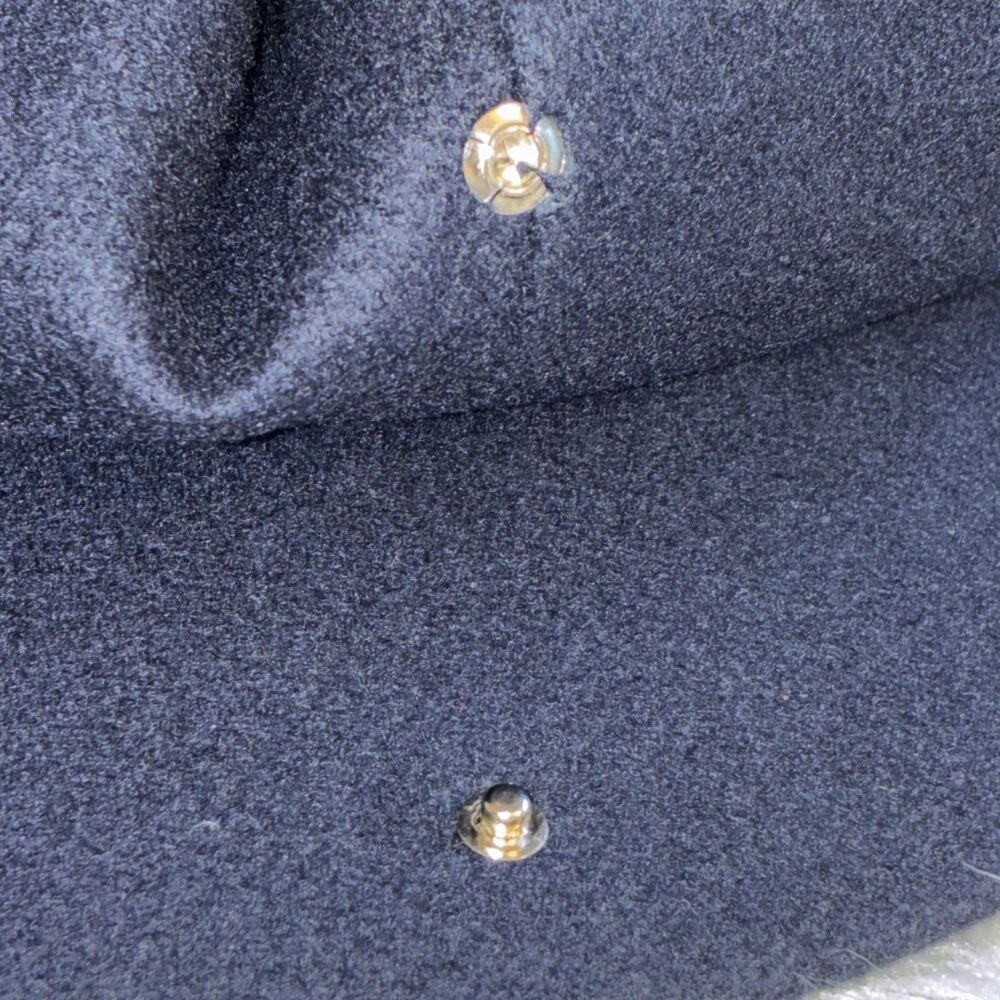 United Hatters UHCMW Cap VTG NY Cabbie Newsboy Navy Blue Hat 100% Wool Made USA - Picture 8 of 11